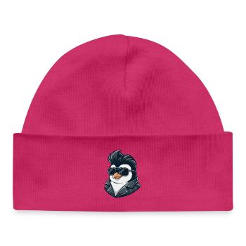Lunettes de soleil Penguin Cool Rock Roll coiffure années 60 - Bonnet bébé bio - blanc - Devant