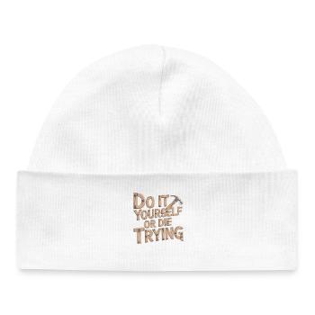 DIY Heimwerker T-Shirt - Baby Organic Beanie - white - Front