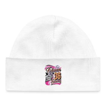 Reine du 36e anniversaire - Bonnet bébé bio - blanc - Devant