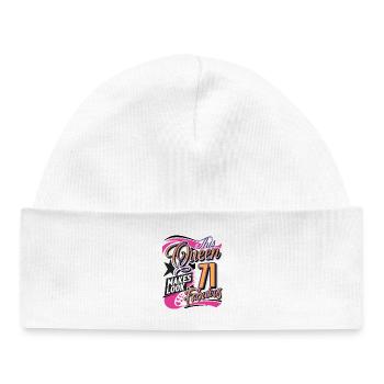 Reine du 71e anniversaire - Bonnet bébé bio - blanc - Devant