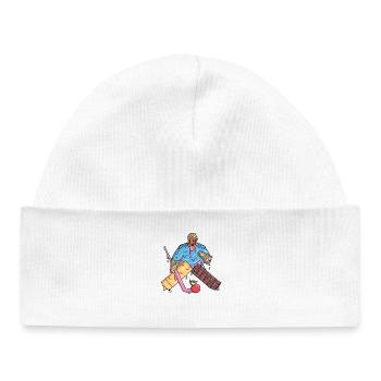 Eishockey Torwart Eiscreme Jungen Eishockeyspieler - Bonnet bébé bio - blanc - Devant