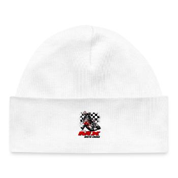 Moto Cross - Supercross - Motocross - Bonnet bébé bio - blanc - Devant