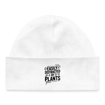 Easily Distracted by Plants - Baby Organic Beanie - white - Front