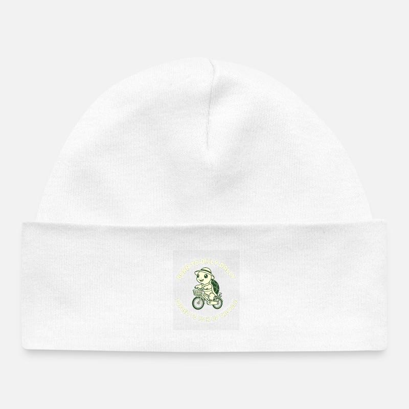 Escargot à vélo – DillyDaily : - Bonnet bébé bio - blanc