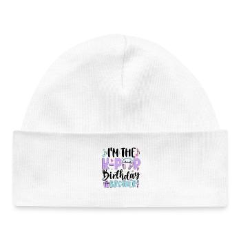 I'm The K Pop Birthday Brother - Baby Organic Mütze - Weiß - Vorne