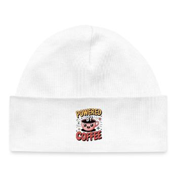 Coffee Lovers Sweet Powered by Coffee - Baby Organic Beanie - white - Front