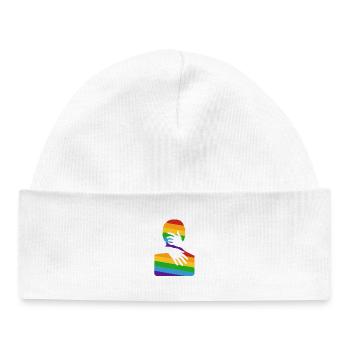 Embrace me - Baby Organic Beanie - white - Front