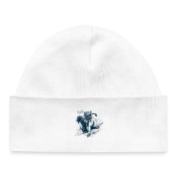 Squirrel Superhero - Baby Organic Beanie - white - Front