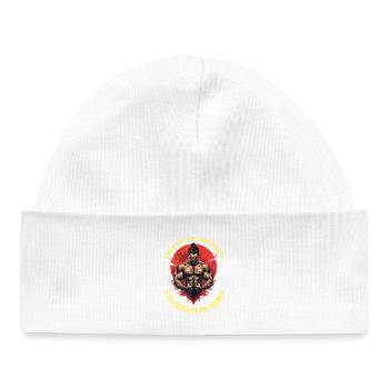 Pain-Strength - Baby Organic Beanie - white - Front
