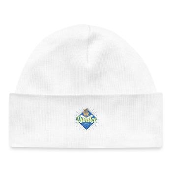 Dundee UK City Scotland Retro Flag Vintage - Baby Organic Beanie - white - Front