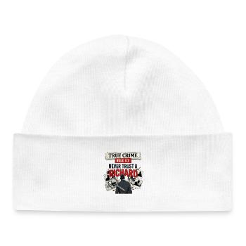 True Crime Richard - Baby Organic Beanie - white - Front