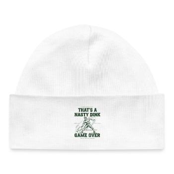 Pickleball Funny Player Thats A Nasty Dink Game - Baby Organic Beanie - white - Front