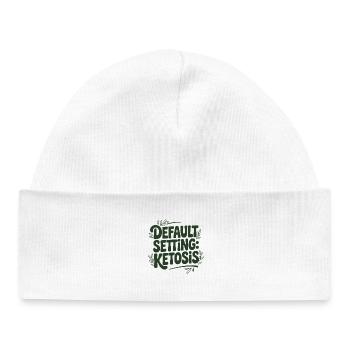 Ketose Modus | Keto Spruch Low Carb - Baby Organic Mütze - Weiß - Vorne