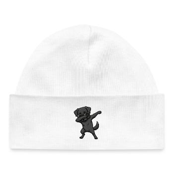 Dabping du Labrador Retriever - Bonnet bébé bio - blanc - Devant
