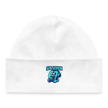 Six Seven Gamer Mascot Italian Brainrot Gaming - Baby Organic Beanie - white - Front