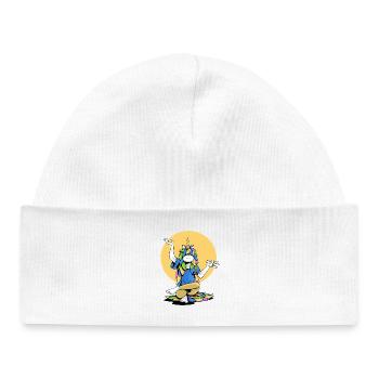 Unicorn Master Yogi - Baby Organic Beanie - white - Front