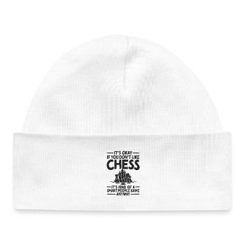 Échecs, Personnes intelligentes, stratégie d’échecs, remarque - Bonnet bébé bio - blanc - Devant