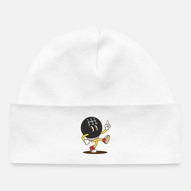 Shift Button Hero Dancing - Baby Organic Beanie - white