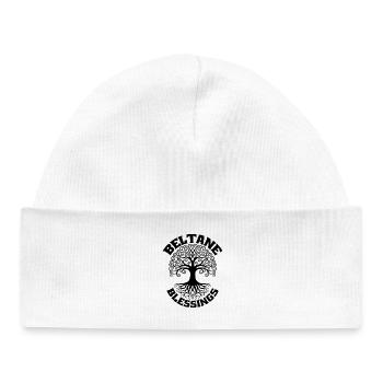 Beltane Blessings May Day Gaelic Pagan - Baby Organic Beanie - white - Front