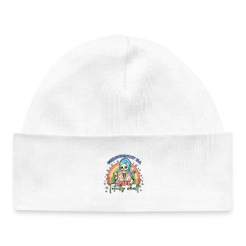Chronically Ill Fibromyalgia Awareness - Baby Organic Beanie - white - Front