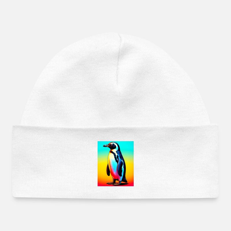 pingouin - Bonnet bébé bio - blanc