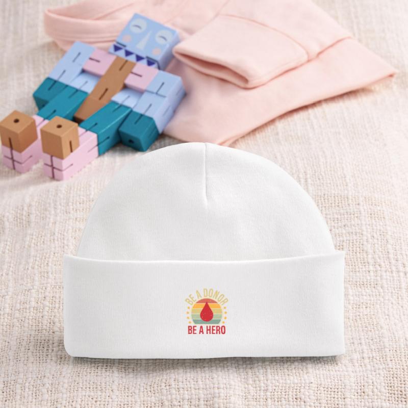 Sei ein Spender Sei ein Held Baby Organic Mütze