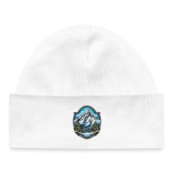 Montagne - Bonnet bébé bio - blanc - Devant