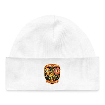 Badge de l’équipe de restauration rapide Flippin Awesome - Dabbing Dab - Bonnet bébé bio - blanc - Devant