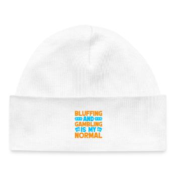 Gambling Fan Bluffing & Gambling My Normal Casino - Baby Organic Beanie - white - Front