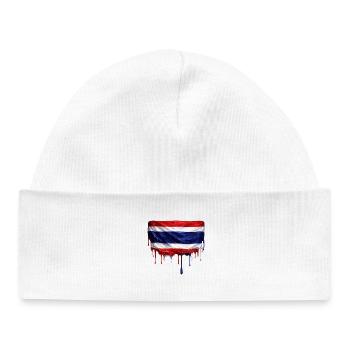 Dripping Taiwan Flag - Baby Organic Beanie - white - Front