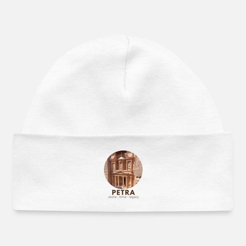 Trésor de Petra 3 - Bonnet bébé bio - blanc