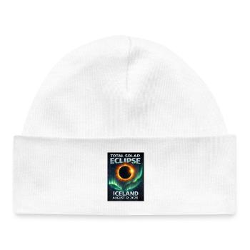 Total Solar Eclipse Iceland 2026 - Baby Organic Beanie - white - Front