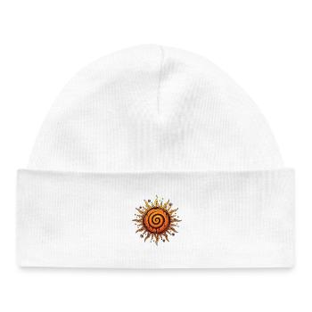 Litha Pagan Solstice d’été Midsommar - Bonnet bébé bio - blanc - Devant