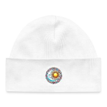 Litha Pagan Solstice d’été Midsommar - Bonnet bébé bio - blanc - Devant