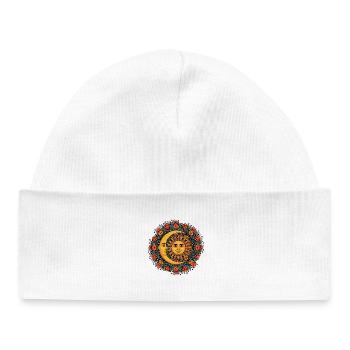 Litha Pagan Solstice d’été Midsommar - Bonnet bébé bio - blanc - Devant