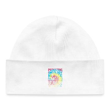 Childhood cancer Cancer survivor Cancer stinks - Baby Organic Beanie - white - Front