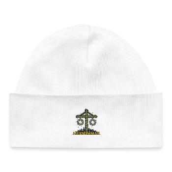Litha Pagan Solstice d’été Midsommar - Bonnet bébé bio - blanc - Devant