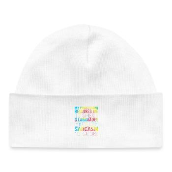 Medical Coder - Baby Organic Beanie - white - Front