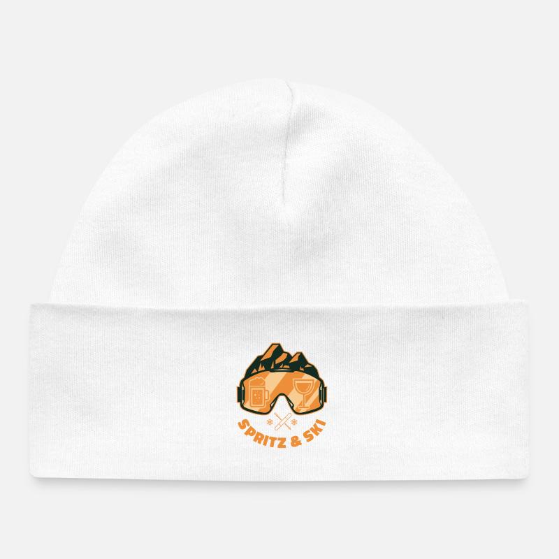 Spritz & Ski – Après-Ski Winter Spritz - Bonnet bébé bio - blanc