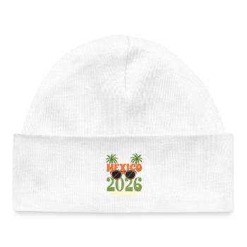 Mexiko 2026 - Baby Organic Mütze - Weiß - Vorne