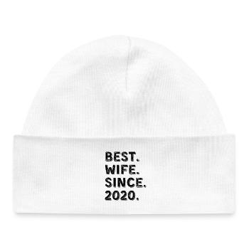 Best Wife Since 2020 Cadeau Anniversaire 6 Ans - Bonnet bébé bio - blanc - Devant