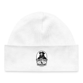 Edward Teach Barbershop Pirate Barber Vintage - Baby Organic Beanie - white - Front
