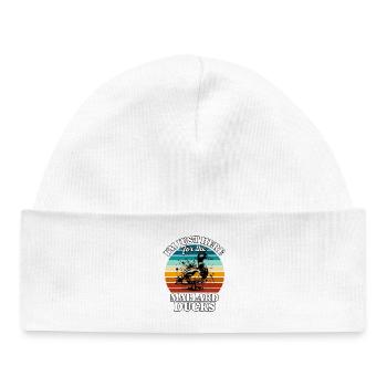 Funny Mallard Sayings - Baby Organic Beanie - white - Front