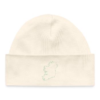 Ireland map - Baby Organic Beanie - white - Front