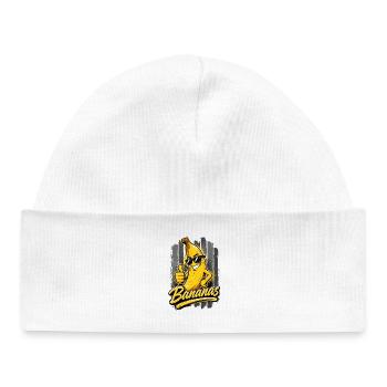Bananes Cool Drôle Banane avec des lunettes de soleil - Bonnet bébé bio - blanc - Devant