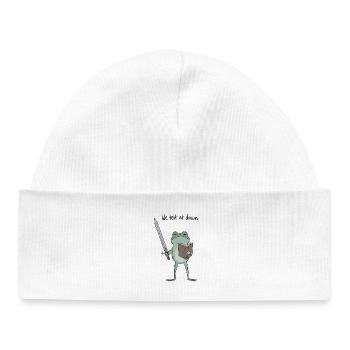 Dawn Duel Frog : Épée & Tome - Bonnet bébé bio - blanc - Devant