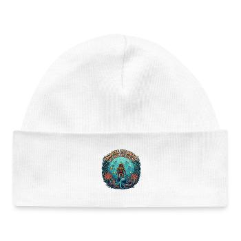 Escaping the world under water | Diving - Baby Organic Beanie - white - Front