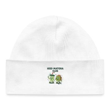 Eiskaffer-Matcha-Club Grüner Tee Matcha-Liebhaber Lustig - Baby Organic Mütze - Weiß - Vorne