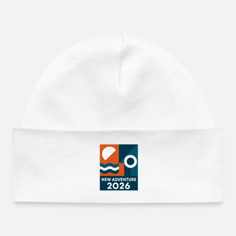 Nouvelle Aventure 2026 - Bonnet bébé bio - blanc