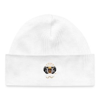Cercle crâné avec fil barbelé - Bonnet bébé bio - blanc - Devant